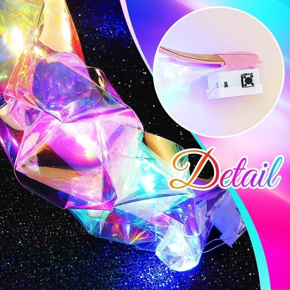 Light Up Headband LED Costume Hair Accessories for Women Rave Party - Picture 6 of 6